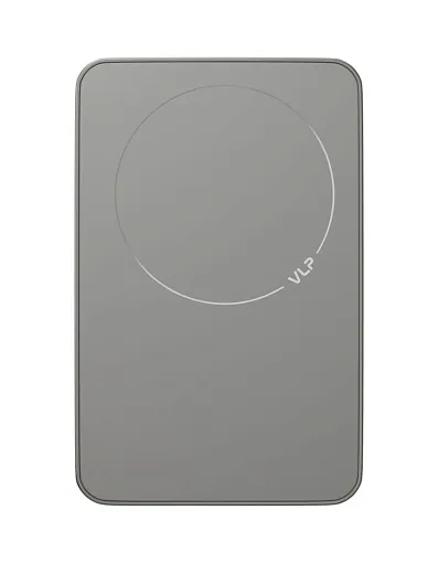 Внешний аккумулятор "vlp" Diamond Energy MagSafe, Qi2, 5000 mAh, натуральный титан