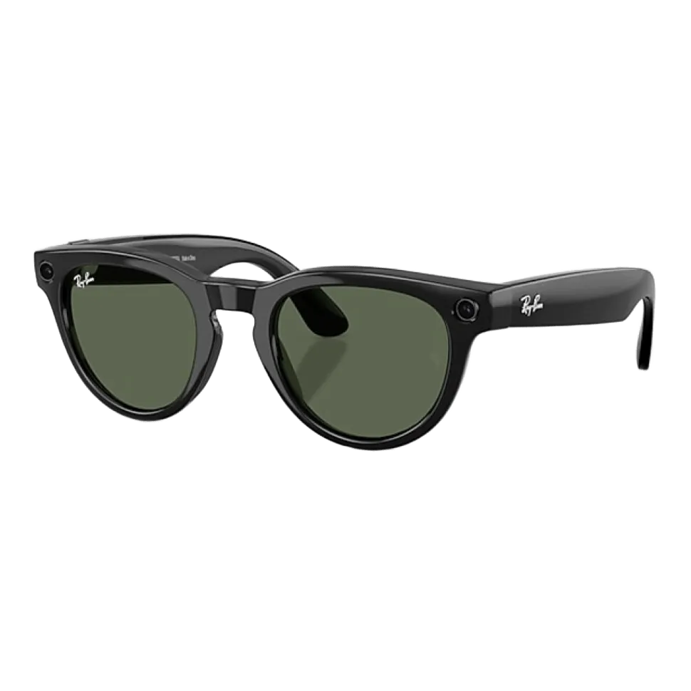 Умные очки RayBan Meta Headliner (2-е поколение) M, глянцевая черная оправа/линзы зеленые