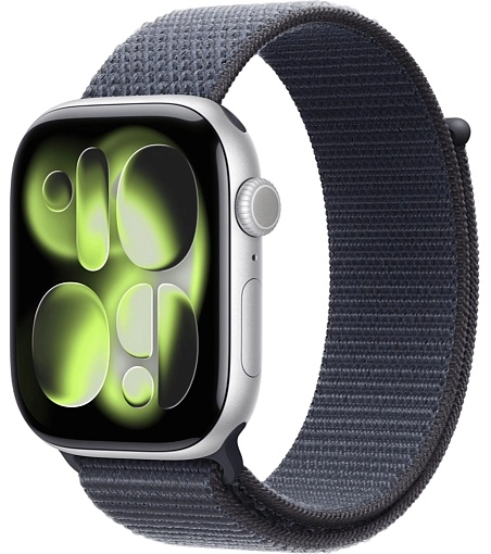 Apple Watch Series 11 Sport Loop 46 мм, серебристый